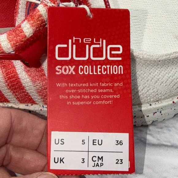 Hey Dude Wendy Patriotic Americana Slip On Shoes Women's Size 5 USA Flag NEW - Picture 12 of 13